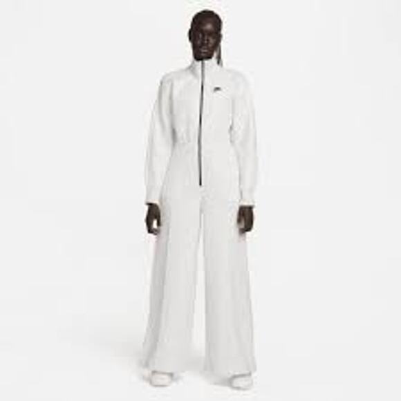 NWT Women's Nike Sportswear Tech Fleece Windrunner Jumpsuit size s gray SOLD OUT - Picture 1 of 9